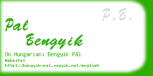 pal bengyik business card